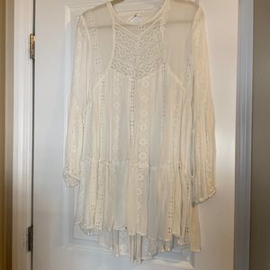 Free people ivory tunic/dress